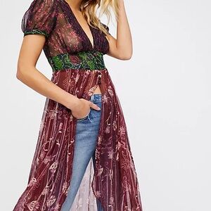Free People Sheer Maxi Top